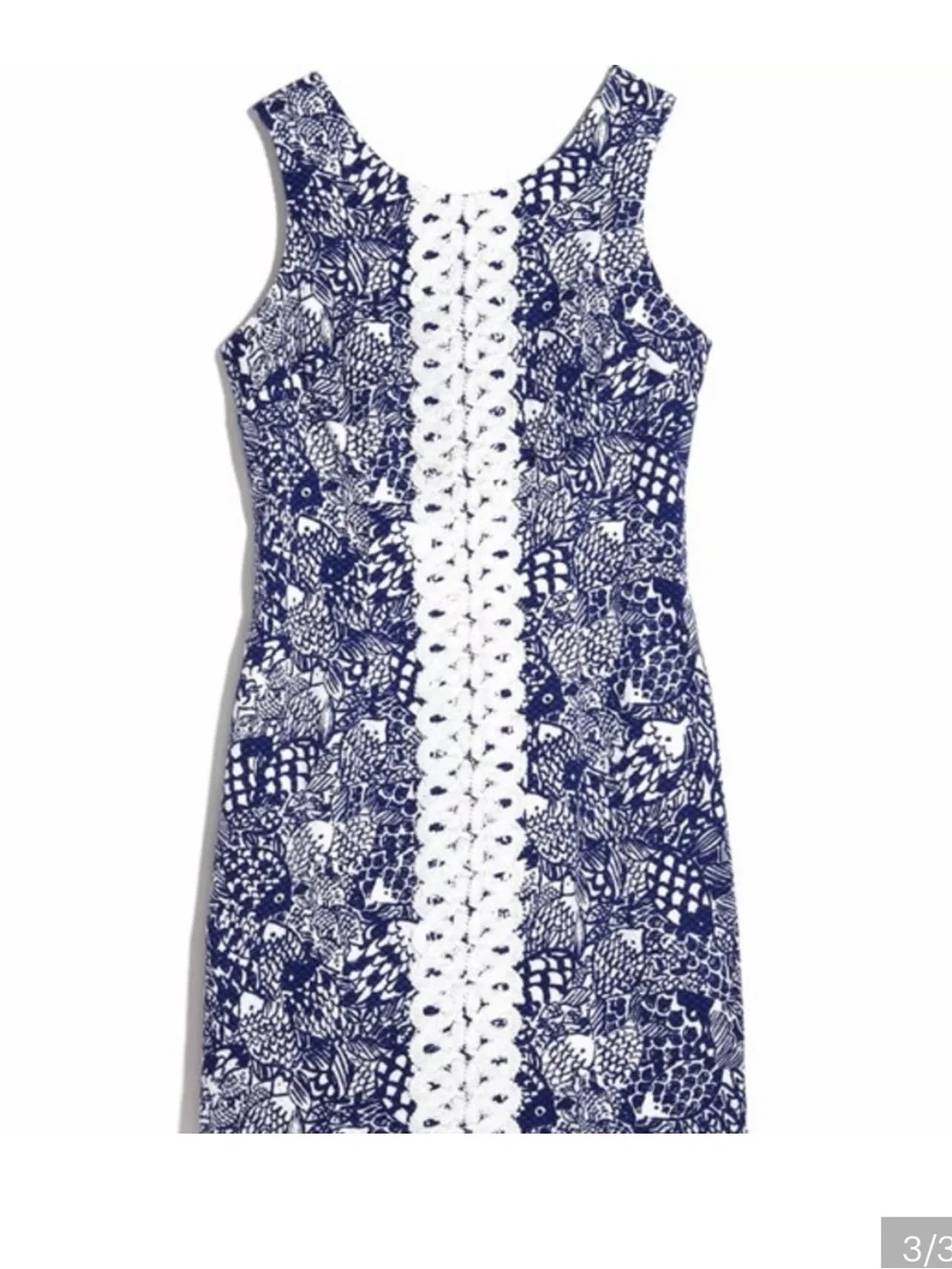 Lilly Pulitzer for target dress Size 12 Blue White Navy Pineapple - Picture 1 of 10